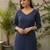 Women V-Neck Straight Kurta with Trouser