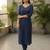 Women V-Neck Straight Kurta with Trouser