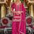 Adults-Women Woven Design Embroidered Kurta with Palazzos & Dupatta
