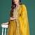 Floral Embroidered Thread Work Kurta With Trousers & Dupatta