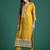 Floral Embroidered Thread Work Kurta With Trousers & Dupatta