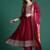 Ethnic Motifs Embroidered Sequinned Kurta with Trousers & With Dupatta