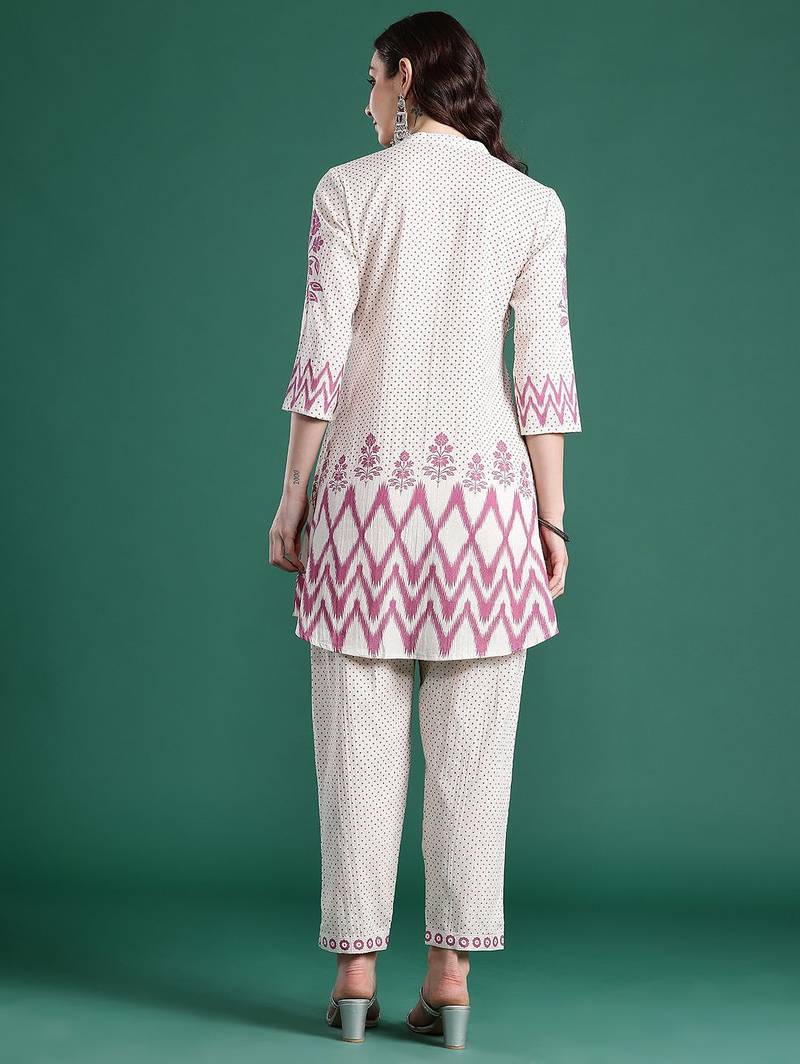 Printed Regular Kurta with Trousers