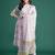 Floral Printed Pleated Pure Cotton Kurta with Trousers & Dupatta