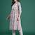Floral Printed Pleated Pure Cotton Kurta with Trousers & Dupatta