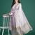 Floral Printed Pleated Pure Cotton Kurta with Trousers & Dupatta