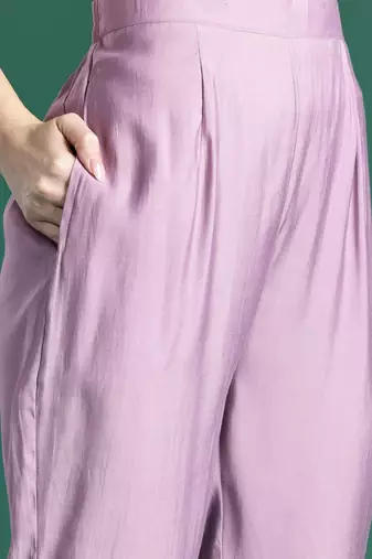 Floral Embroidered Kurta with Trousers & Dupatta