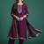 Ethnic Motifs Embroidered Sequinned Kurta with Trousers & With Dupatta