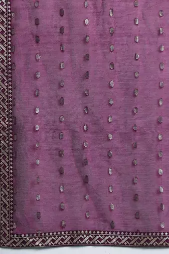 Ethnic Motifs Embroidered Sequinned Kurta with Trousers & With Dupatta