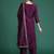 Ethnic Motifs Embroidered Sequinned Kurta with Trousers & With Dupatta