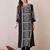Ethnic Motifs Printed Round Neck Pure Cotton Straight Kurta With Trousers