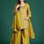 Ethnic Motifs Embroidered Sequinned Kurta with Palazzos & With Dupatta