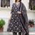 Women Floral Printed Gotta Patti Pure Cotton Kurta with Trousers & With Dupatta