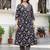 Women Floral Printed Gotta Patti Pure Cotton Kurta with Trousers & With Dupatta