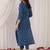 Floral Printed Pure Cotton Straight Kurta With Trousers