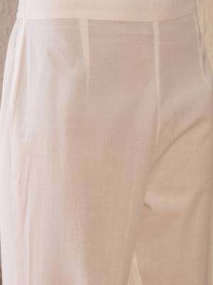 Women Floral Embroidered Regular Thread Work Pure Cotton Kurta with Trousers & With Dupatta 3