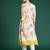 Floral Printed Pleated Pure Cotton A-Line Kurta with Trousers