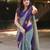 Multi color art silk blend sarees with blouse