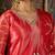Floral Printed V-Neck Sequinned Straight Kurta With Trousers And Dupatta