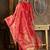 Floral Printed V-Neck Sequinned Straight Kurta With Trousers And Dupatta