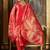Floral Printed V-Neck Sequinned Straight Kurta With Trousers And Dupatta