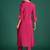 Floral Embroidered Thread Work Pure Cotton Kurta with Trousers