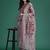 Floral Printed Thread Work Chanderi Silk Kurta with Trousers & With Dupatta