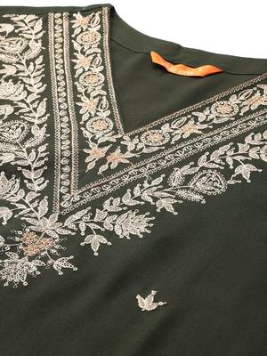Ethnic Motifs Embroidered Thread Work Kurta with Salwar & With Dupatta 2