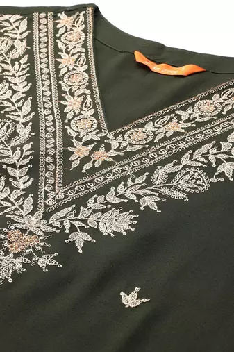 Ethnic Motifs Embroidered Thread Work Kurta with Salwar & With Dupatta