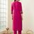 Women Printed Regular Sequinned Kurta with Trousers