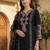 Women Floral Embroidered Regular Thread Work Kurta with Trousers & With Dupatta