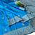 Skyblue color art silk blend sarees with blouse