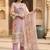 Women Floral Printed Regular Thread Work Linen Kurta with Trousers & With Dupatta