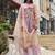 Women Floral Printed Regular Thread Work Linen Kurta with Trousers & With Dupatta