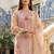 Women Floral Printed Regular Thread Work Linen Kurta with Trousers & With Dupatta