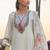 Women Floral Embroidered Regular Thread Work Pure Cotton Kurta with Trousers & With Dupatta