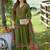 Women Floral Embroidered Regular Thread Work Liva Kurta with Trousers & With Dupatta