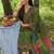 Women Floral Embroidered Regular Thread Work Liva Kurta with Trousers & With Dupatta