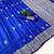 Royalblue color art silk blend sarees with blouse