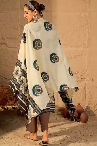 Women Printed Regular Pure Cotton Kurta with Trousers & With Dupatta
