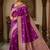 Purple color art silk blend sarees with blouse