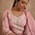 Women Floral Printed Regular Thread Work Linen Kurta with Trousers & With Dupatta