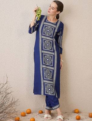 Women Ethnic Motifs Printed Regular Kurta with Trousers 3