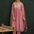 Women Floral Embroidered Empire Thread Work Kurta with Trousers & With Dupatta