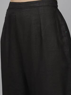 Women Ethnic Motifs Embroidered Regular Thread Work Liva Kurta with Trousers & With Dupatta 7
