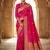 Pink color art silk blend sarees with blouse