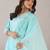 Women Floral Embroidered Regular Thread Work Liva Kurta with Trousers & With Dupatta