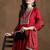 Women Ethnic Motifs Embroidered Panelled Thread Work Kurta with Trousers & With Dupatta