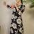Women Floral Printed Regular Thread Work Pure Cotton Kurta with Trousers