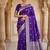 Purple color art silk blend sarees with blouse